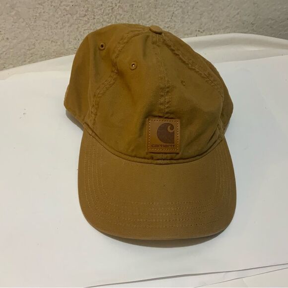 Carhartt Adjustable Baseball Hat Cap - Tan - Picture 2 of 6